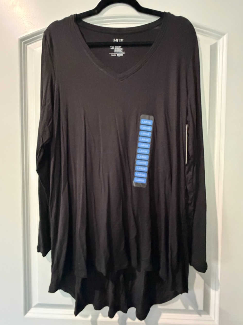 🆕 HUE Black Classic Long Sleeve Legging Tee (L)